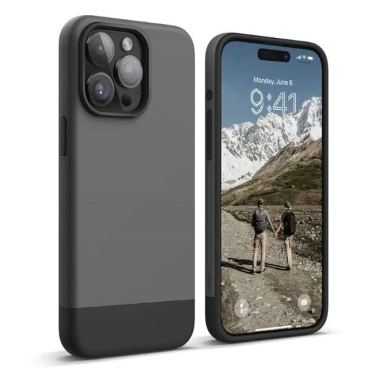 Cover Iphone 15 Pro Max Magsafe Elago - Dark Gray - Black